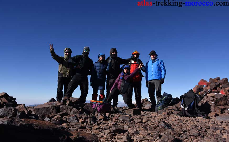 hiking in morocco toubkal summit